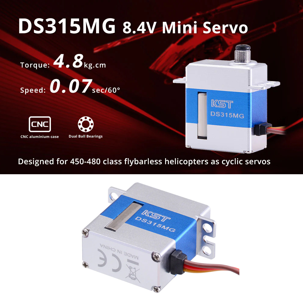 KST DS215MG/DS315MG/DS525MG V8 - Rc Helicopter Servo recensie en prijs